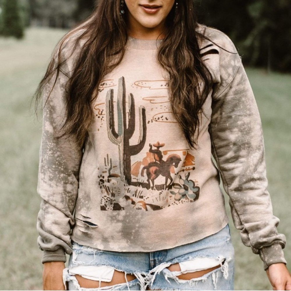 Gina Tees Western Sweatshirt
